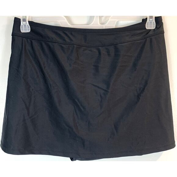 Mynah Swim Skirt Black Mid Rise Tummy Panel Plus Women's 20w NEW - Picture 1 of 6